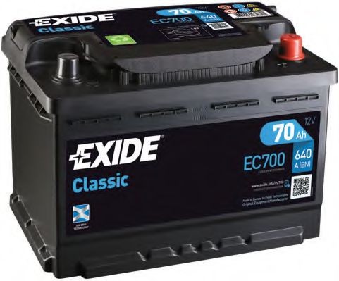 EXIDE Battery Classic Article number: EC700 cheaply