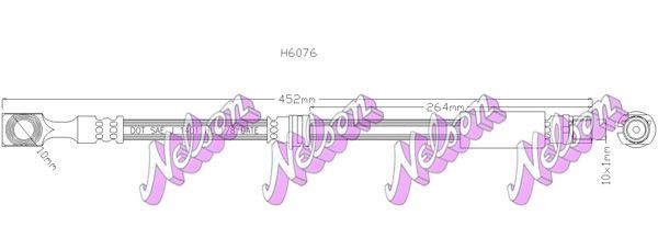 KAWE Brake hose Article number: H6076 cheaply