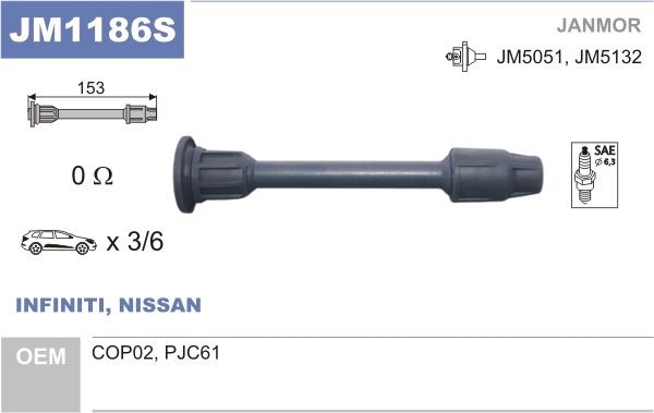 JANMOR Vtikac, vzigalna tuljava številka artikla: JM1186S poceni