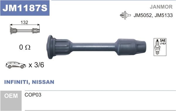 JANMOR Vtikac, vzigalna tuljava številka artikla: JM1187S poceni