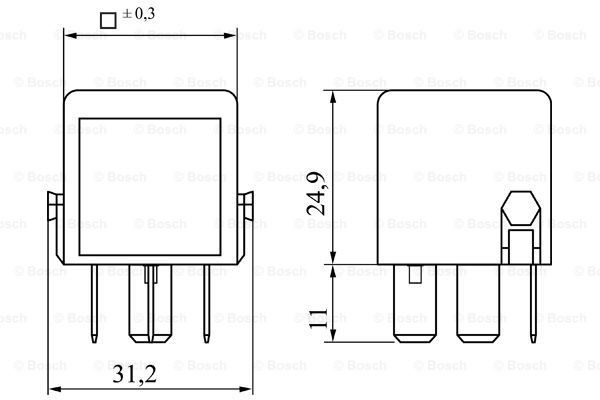 BOSCH 0 986 332 041 Relè Classe M ML 430 4.3 (163.172) 272 CV Benzina 2005