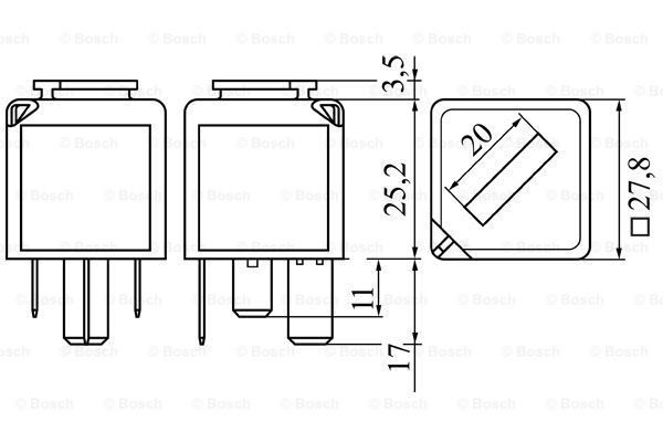 BOSCH Control Unit, glow plug system Article number: 0 986 332 050 cheaply