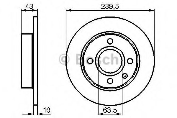BOSCH Bremžu diski raksta numurs: 0 986 478 501 lēti