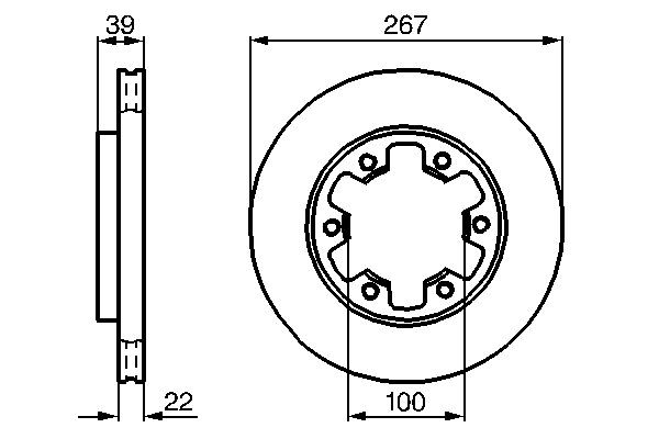 BOSCH Disc de frână număr articol: 0 986 478 806 ieftin