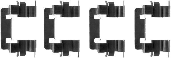 MINTEX MBA1278 Set accesorii, placute frana ACCORD 2.3 (CG5, CF9, CF0, CF1, CF2) 150 CP benzina 2003