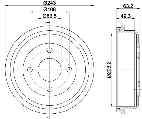 MINTEX Bremstrommel Artikelnummer: MBD022 günstig