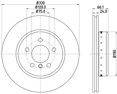 MINTEX Brake disc Article number: MDCB2584 cheaply