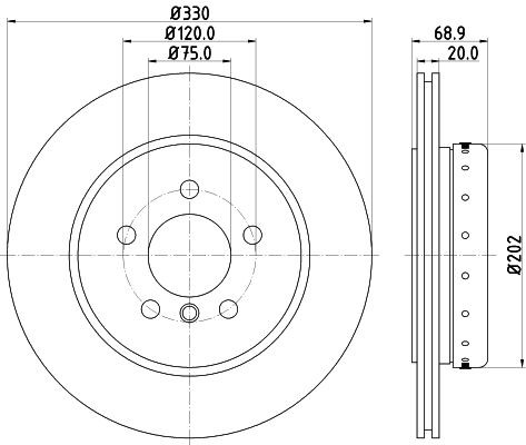 MINTEX Brake disc Article number: MDCB2585 cheaply