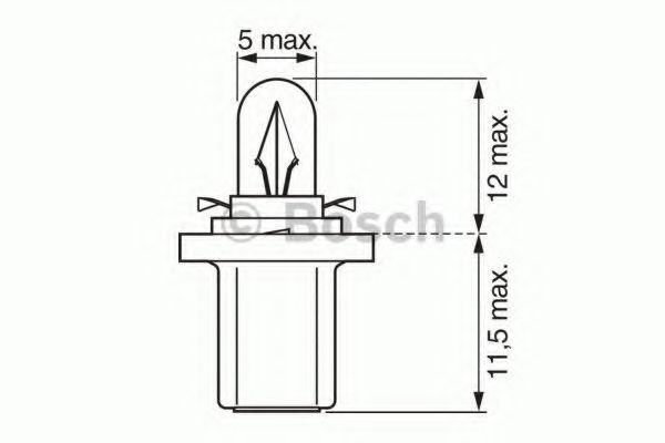 BOSCH Glödlampa Artikelnummer: 1 987 302 221 billigt