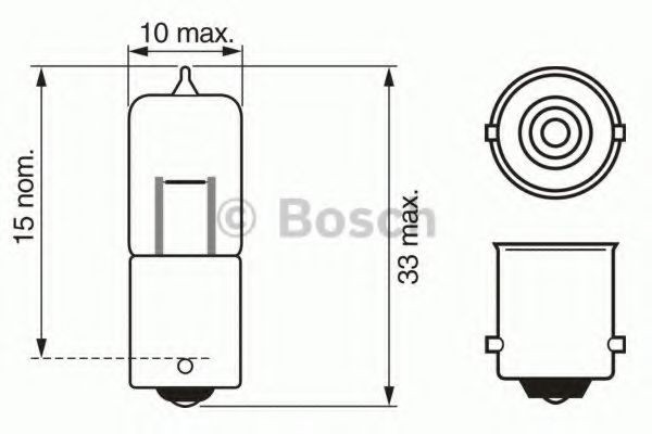 BOSCH Lyspære artikkelnummer: 1 987 302 245 billig