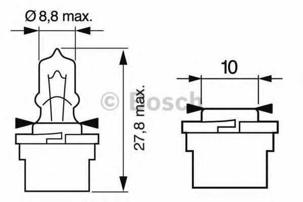 BOSCH Glödlampa Artikelnummer: 1 987 302 260 billigt