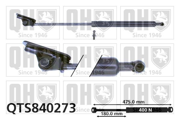 QUINTON HAZELL Tailgate strut Article number: QTS840273 cheaply