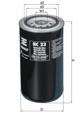 MAHLE ORIGINAL Hüdraulikafilter, automaatkäigukast Artikli number: HC 23 soodsalt