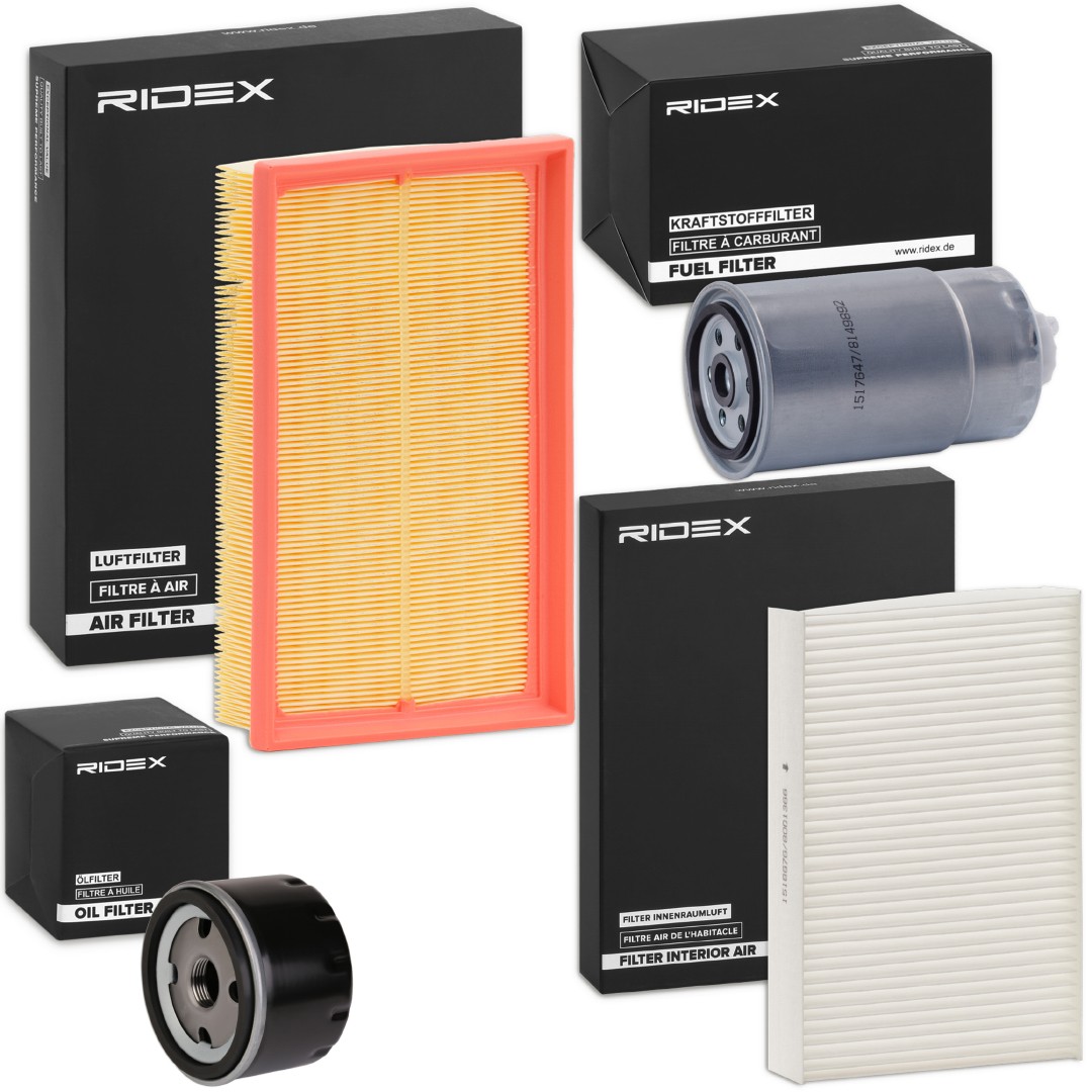 RIDEX Filter kit Article number: 4055F0133 cheaply