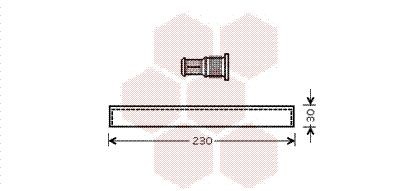 VAN WEZEL Dryer, air conditioning Article number: 1100D061 cheaply