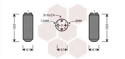 VAN WEZEL Dryer, air conditioning Article number: 1300D058 cheaply