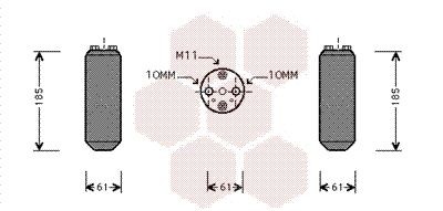 VAN WEZEL Dryer, air conditioning Article number: 1300D187 cheaply