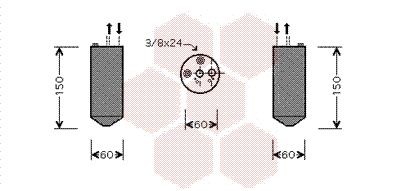 VAN WEZEL Dryer, air conditioning Article number: 1300D236 cheaply