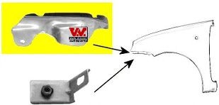 VAN WEZEL Wing fender Article number: 1601686 cheaply