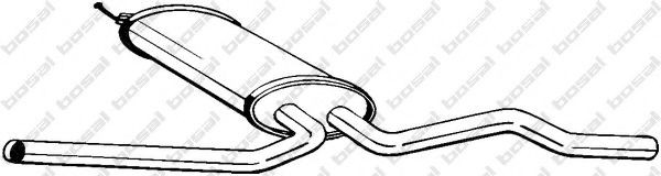 BOSAL Midtre lydpotte artikkelnummer: 281-197 billig