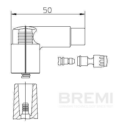 BREMI Pistik, Süütejagaja Artikli number: 13270A1 soodsalt
