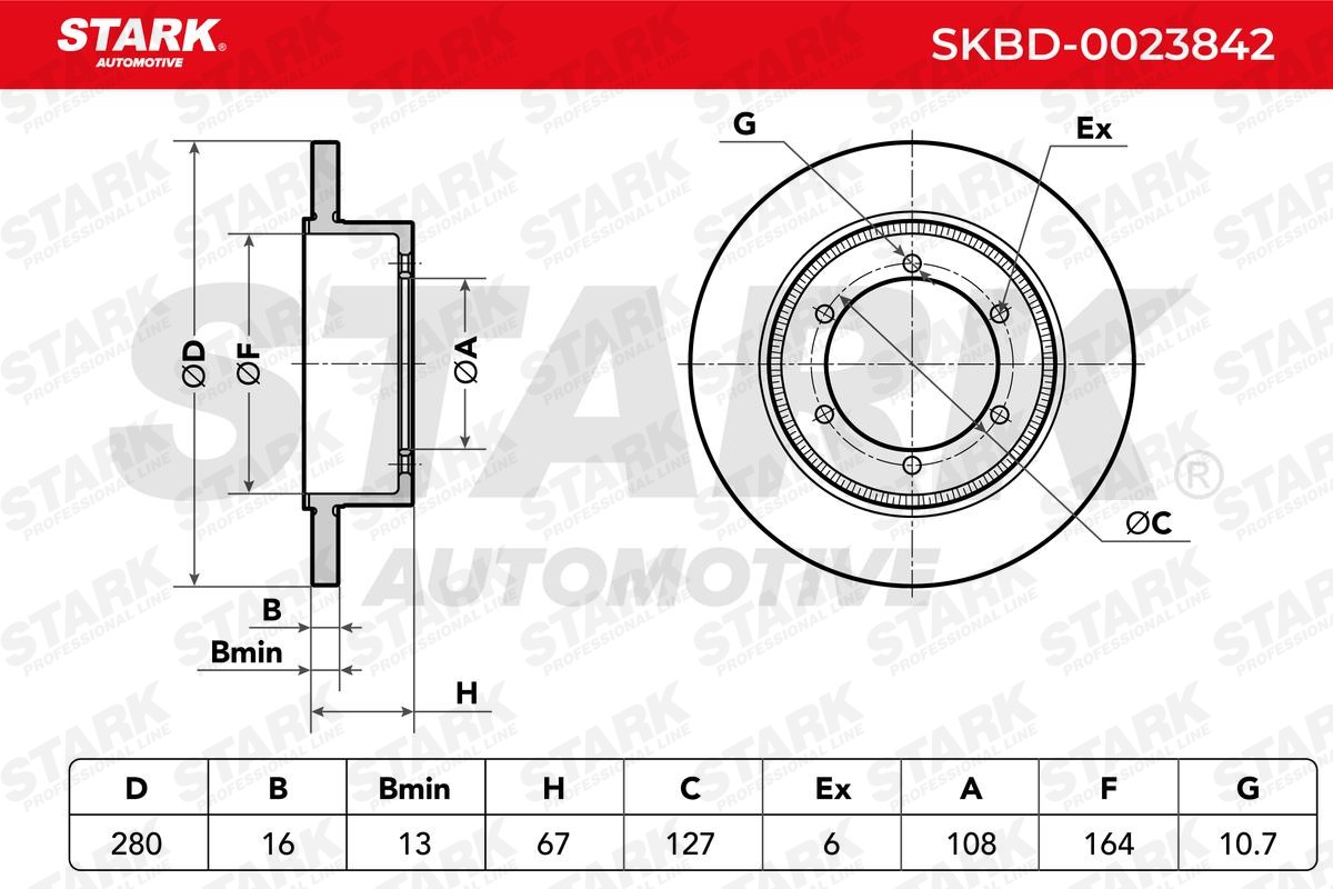 STARK Bremžu diski raksta numurs: SKBD-0023842 lēti