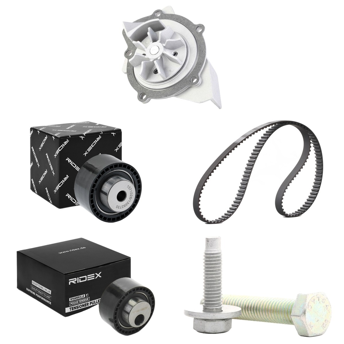 RIDEX Pompă apă + kit distribuție număr articol: 3096W0041 ieftin