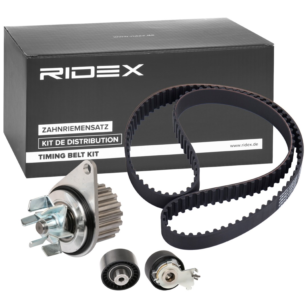 RIDEX Комплект ангренажен ремък с водна помпа артикулен номер: 3096W0071 евтино