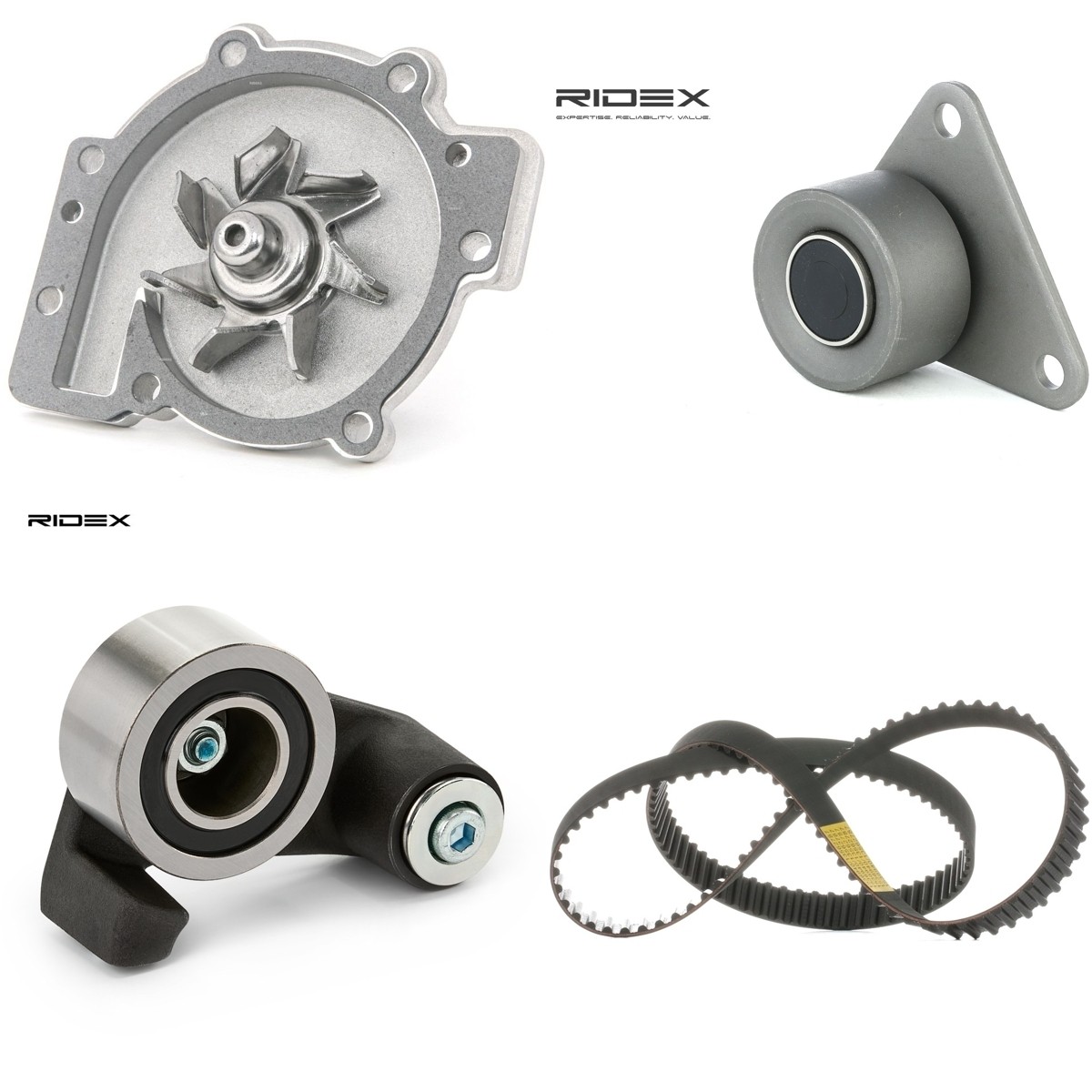 RIDEX Wasserpumpe + Zahnriemensatz Artikelnummer: 3096W0099 günstig