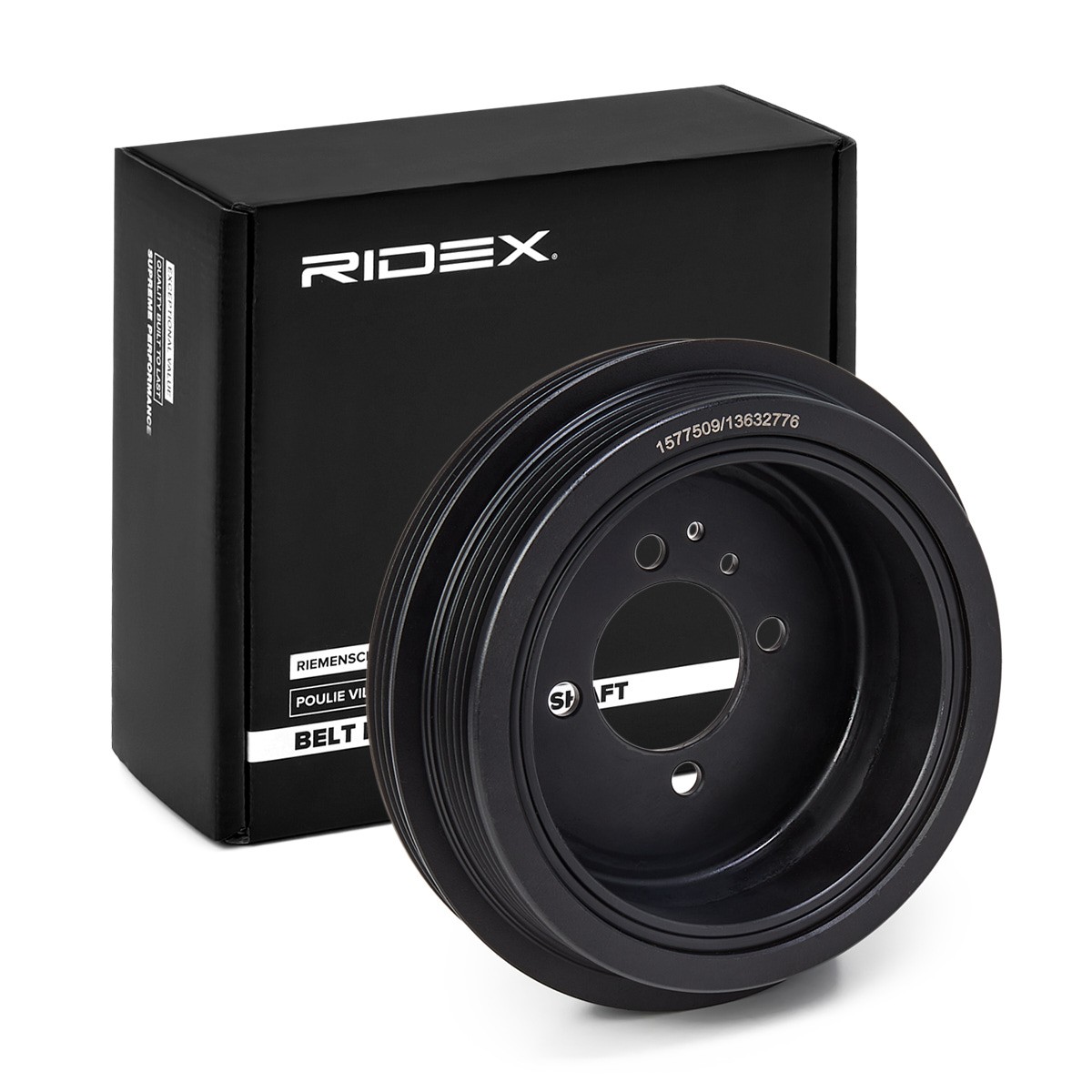 RIDEX Crankshaft pulley Article number: 3213B0093 cheaply