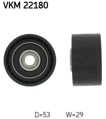 SKF Паразитна / водеща ролка, зъбен ремък артикулен номер: VKM 22180 евтино