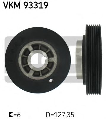 SKF Remskiva, vevaxel Artikelnummer: VKM 93319 billigt