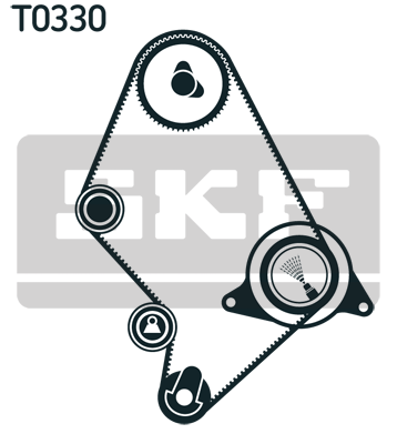 SKF Kit cinghia di distribuzione Numero articolo: VKMS 91125 poco costoso
