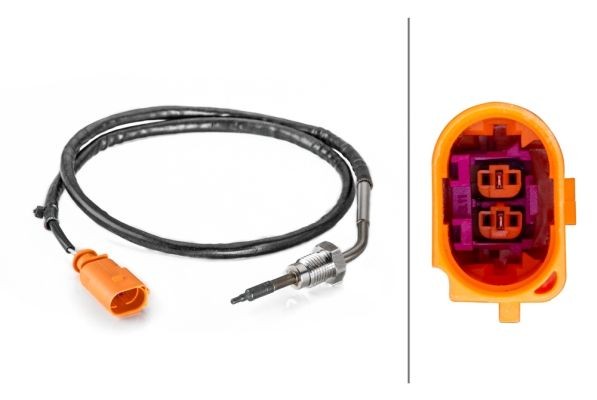 HELLA Sensor, exhaust gas temperature Article number: 6PT 014 494-351 cheaply