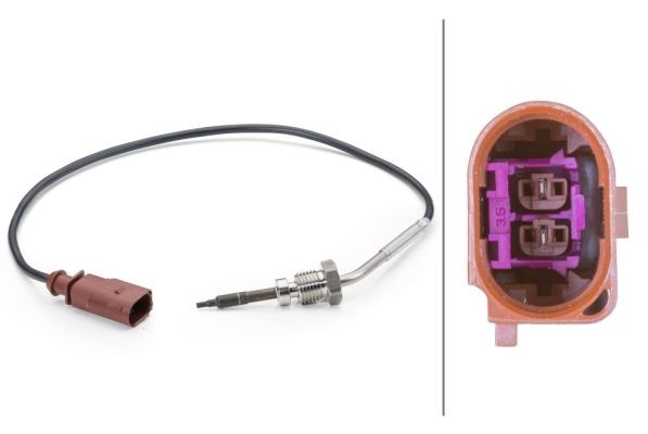 HELLA Sensor, exhaust gas temperature Article number: 6PT 014 494-151 cheaply