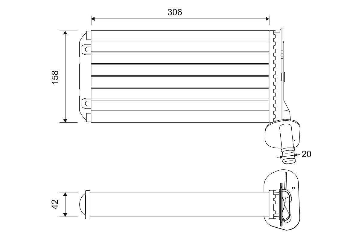 VALEO Heater matrix Article number: 811519 cheaply