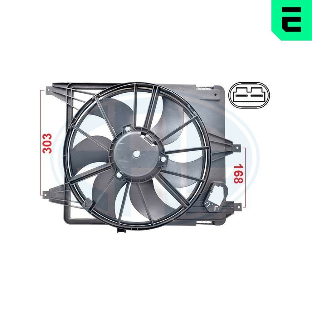 ERA Ventilator, radiator număr articol: 352086 ieftin