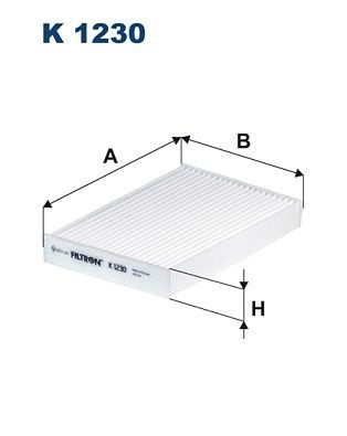 FILTRON Filtrs, Salona telpas gaiss raksta numurs: K 1230 lēti