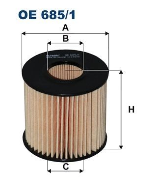 FILTRON Oliefilter Varenummer: OE 685/1 billige