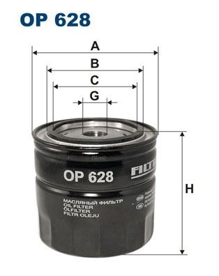 FILTRON Oljefilter artikkelnummer: OP 628 billig
