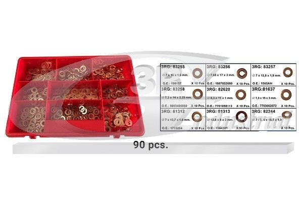 3RG Komplet tesnil, soba za vbrizgavanje številka artikla: 96016 poceni