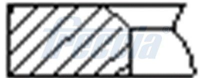 FRECCIA Set segmenti piston număr articol: FR10-384300 ieftin
