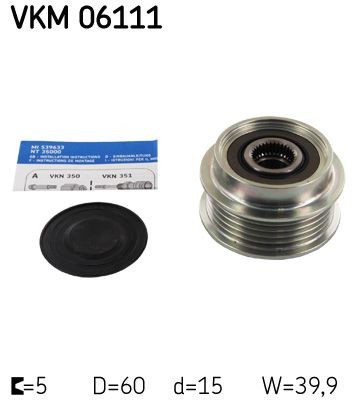 SKF Alternator - sprzęgło jednokierunkowe Numer artykułu: VKM 06111 niedrogo