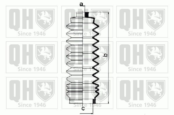 QUINTON HAZELL Bellow Set, steering Article number: QG1043 cheaply