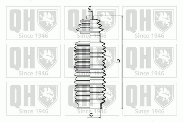 QUINTON HAZELL Bellow Set, steering Article number: QG1186 cheaply