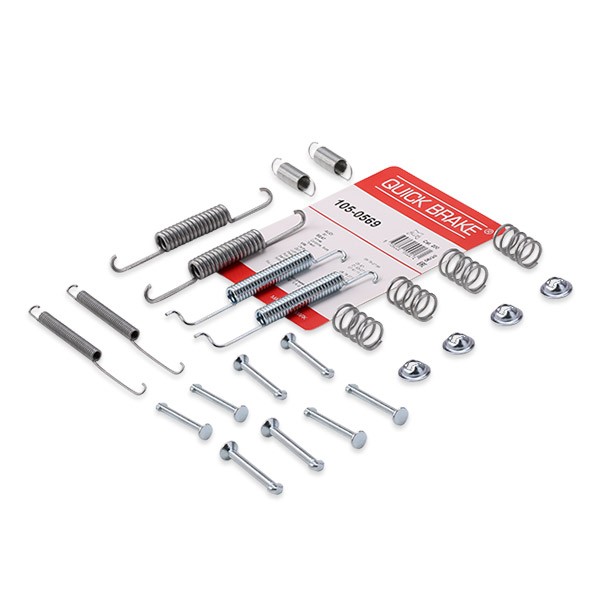 QUICK BRAKE 105-0569 Tilbehørssæt, bremsebakker POLO 1.3 55 HK Benzin 1994