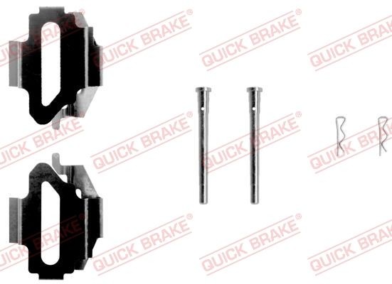 QUICK BRAKE 109-1168 Lisakomplekt, ketaspiduriklotsid MONDEO 1.8 i 16V 115 HP Bensiin 1996