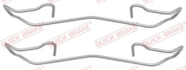 QUICK BRAKE 109-1187 Lisakomplekt, ketaspiduriklotsid MONDEO 1.8 i 16V 115 HP Bensiin 1996