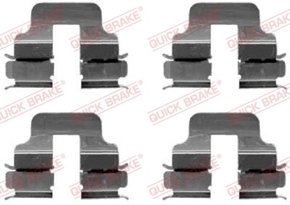 QUICK BRAKE 109-1247 Lisakomplekt, ketaspiduriklotsid C-klass C 350 3.5 4-matic (204.087) 272 HP Bensiin 2014