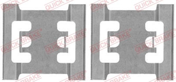 QUICK BRAKE Accessory Kit, disc brake pads Article number: 109-1688 cheaply
